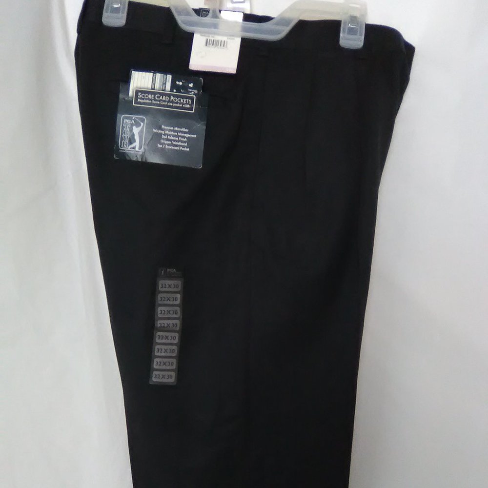 PGA Tour Men's Golf Pants Color Black Size 32/30